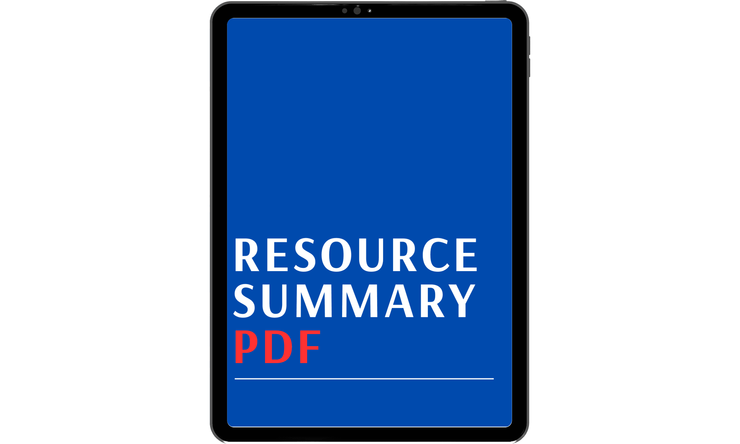 Ipad Resource summary